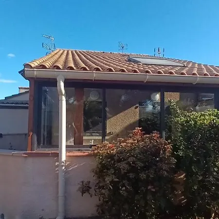 Patios De La A 200 M De La Plage- Clim - Wifi - Parking * 圣西普里安